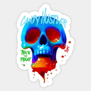 Candy Hustler - Trick or Treat - Candy Skull Sticker